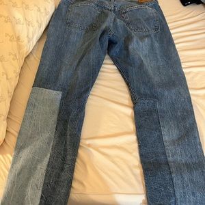 Levi’s patchwork jeans